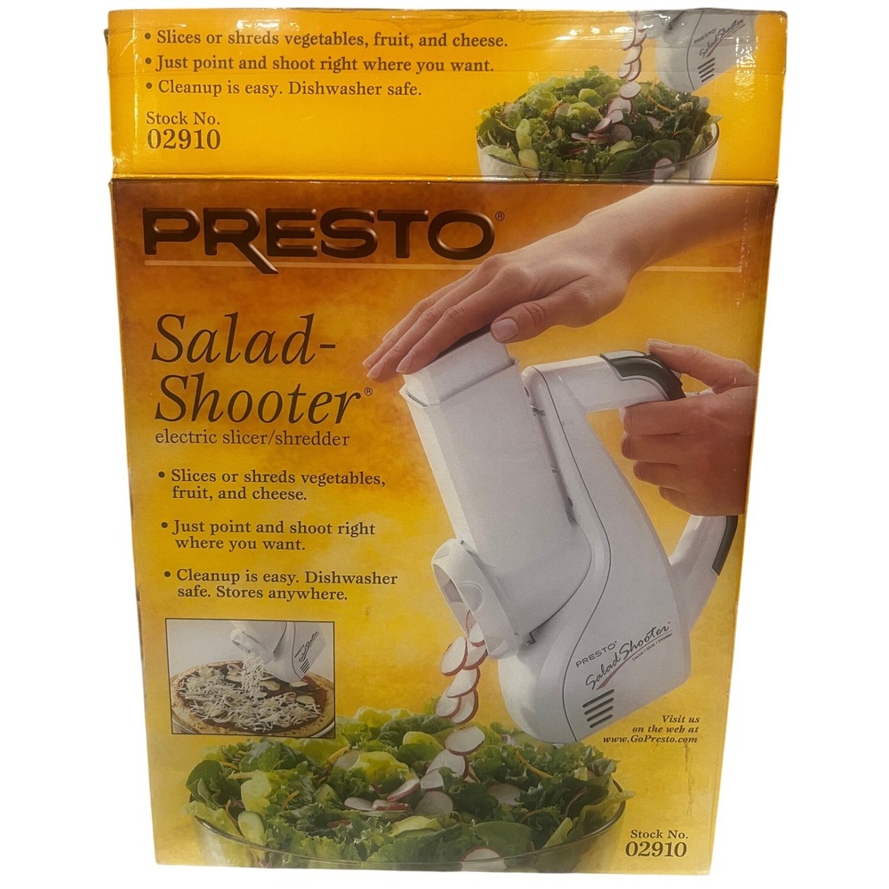 Presto 02910‎ Salad Shooter Electric Slicer/Shredder Handheld Kitchen Gadget